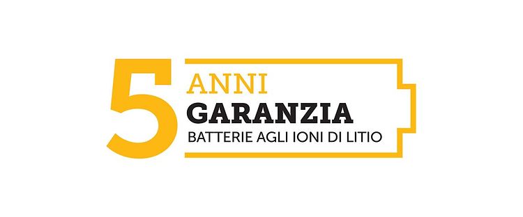bollino pagina garanzia 5 anni
