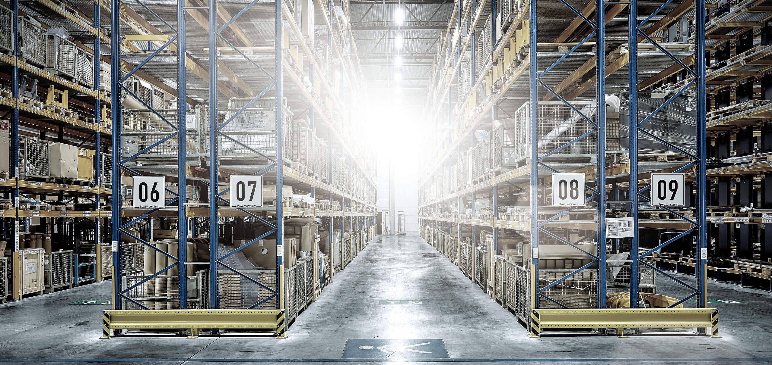 Static pallet storage