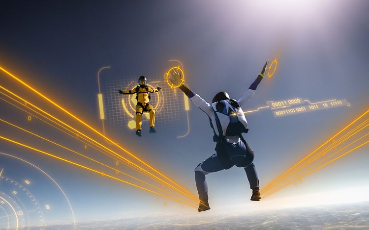 IT marketing campaign skydiving