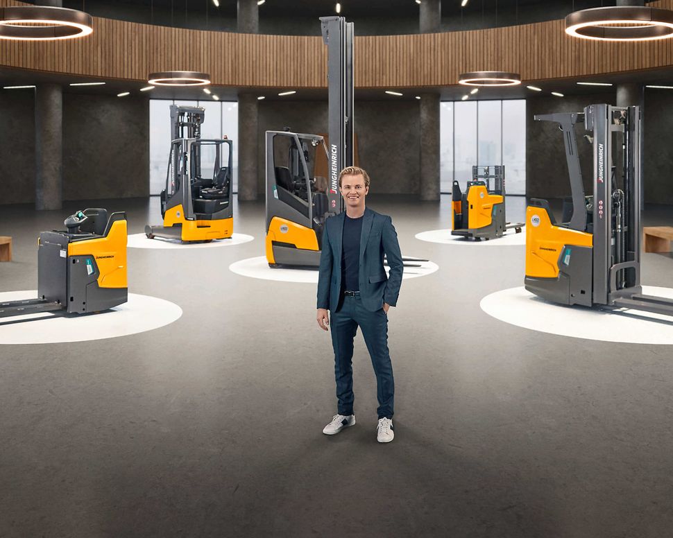 Nico Rosberg a Jungheinrich vozíky