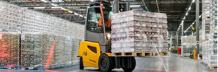 Elektrické vozíky Jungheinrich v Plzeňském Prazdroji