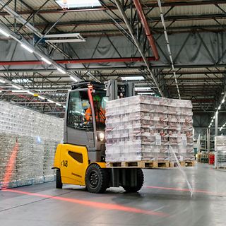 Elektrické vozíky Jungheinrich v Plzeňském Prazdroji