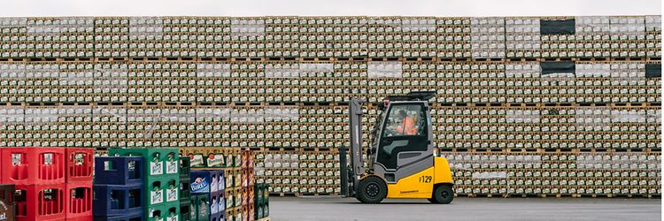 Elektrické vozíky Jungheinrich v Plzeňském Prazdroji