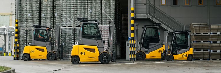 Elektrické vozíky Jungheinrich v Plzeňském Prazdroji