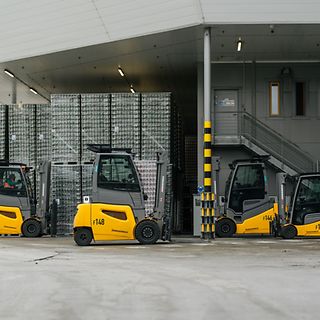 Elektrické vozíky Jungheinrich v Plzeňském Prazdroji