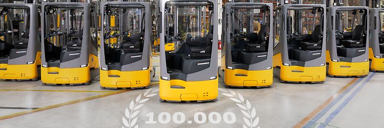 Jungheinrich levert 100.000ste lithium-ion heftruck aan Amazon