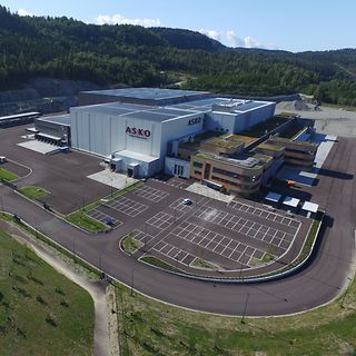 Asko Oslofjord i Sande i Vestfold er et imponerende bygg