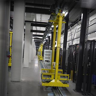 Monorailen er en viktig del av anlegget hos Asko Oslofjord