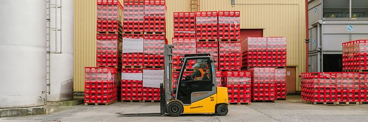 Vozíky Jungheinrich v Coca-Cole