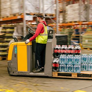 Vozíky Jungheinrich v Coca-Cole