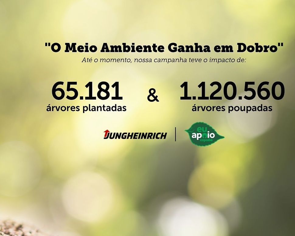o meio ambiente ganha em dobro