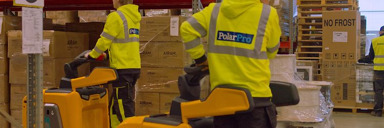 PolarPro og Jungheinrich pallevogne