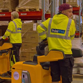 PolarPro og Jungheinrich pallevogne