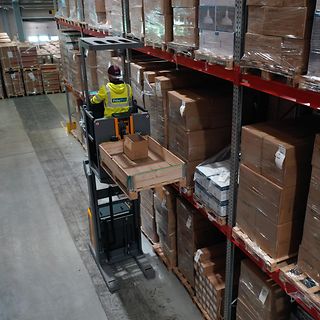 Polarpro och EKS 110 truck med uppsamlare