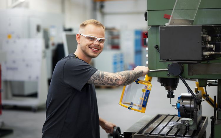 Auszubildender Maurice Reimers