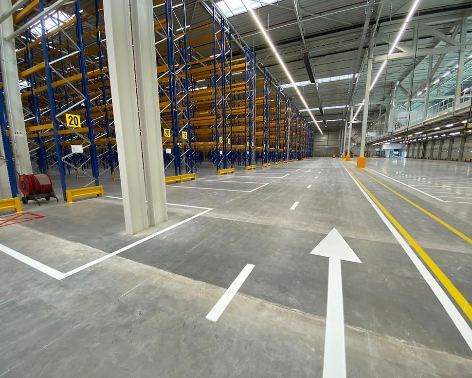 Banner Magazijn belijning