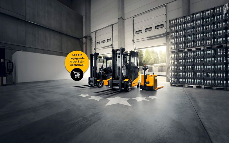 Tre Jungstars truckar från Jungheinrich