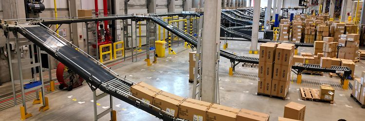 Jungheinrich Ceva Logistics rollenbaan