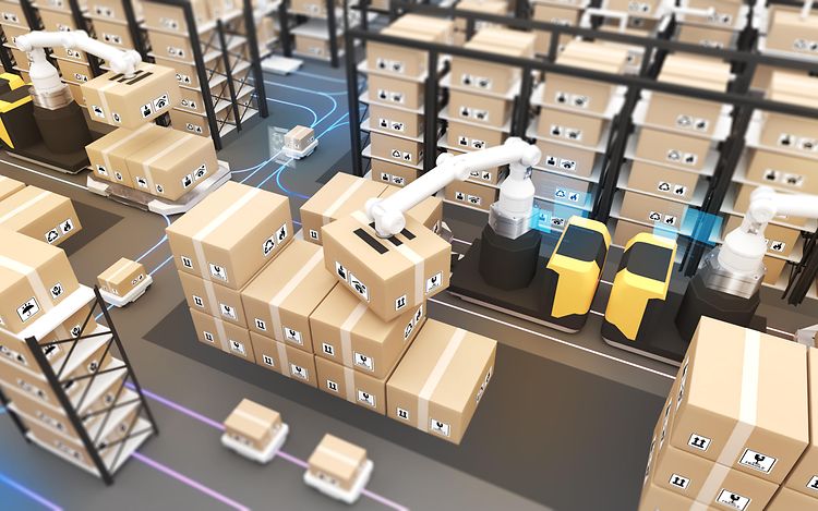 Image - article automatisation en entrepôt