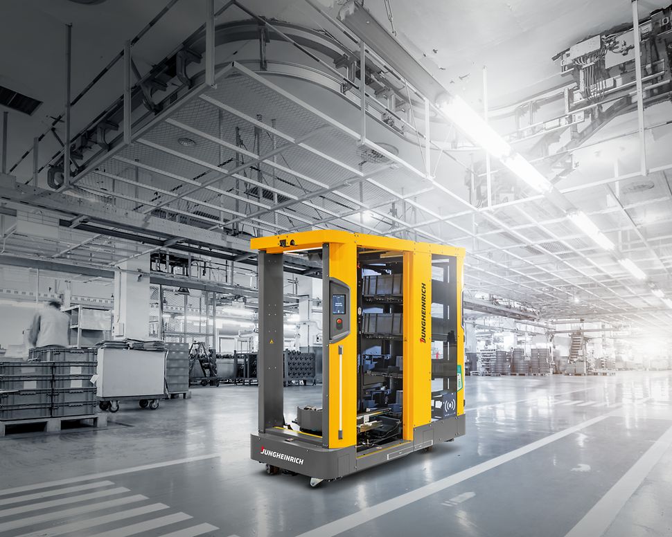 Mobile Robots - Behälter-Handling - Hero Picture