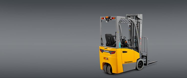 Jungheinrich motvikstruck EFG BA 113/115 med tre hjul. 