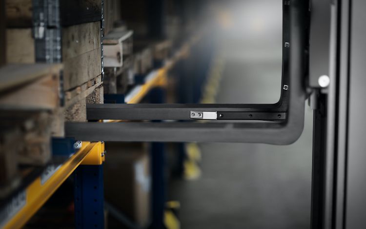 Gafflar på en Jungheinrich truck.