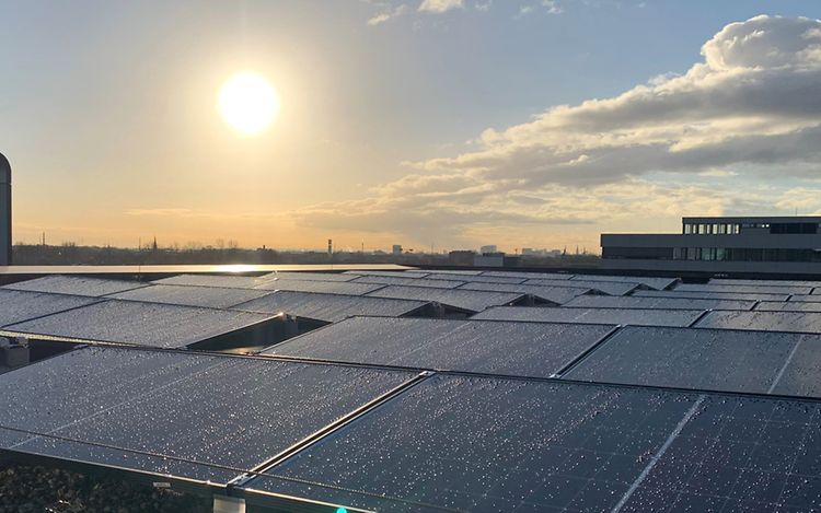 Photo - Presse panneaux photovoltaïques