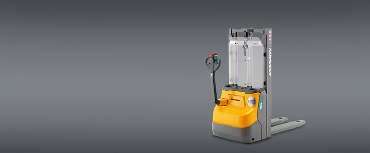 Jungheinrich elektriska ledstaplare EJC 010i med styrarm