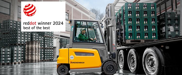 Jungheinrich motviktstruck EFG 4 med Red Dot Design Award 2024