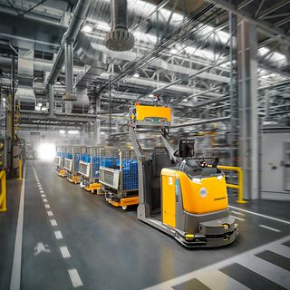 Lading trekken binnen Mobile Robots