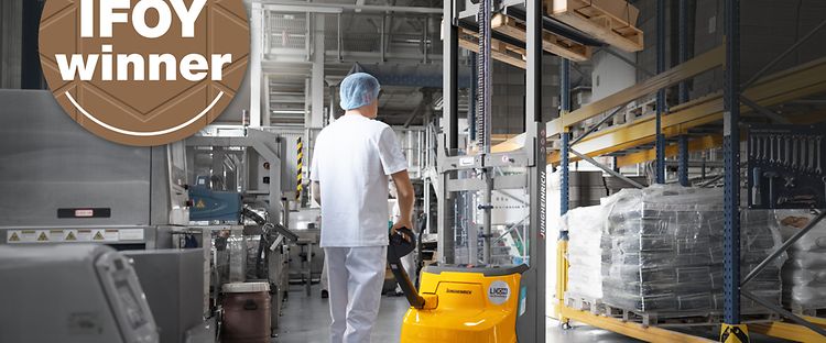 Jungheinrich ledstaplare EJC 112i vinnare av IFOY Award 2024.