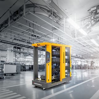 Mobile Robots - Behälter-Handling - Hero Picture
