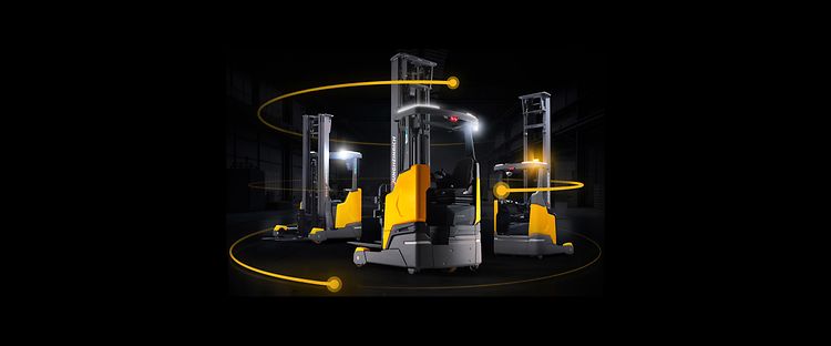 Podium-schubmastheftruck