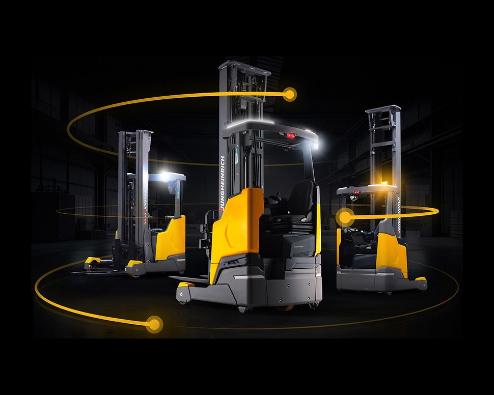 Podium-schubmastheftruck