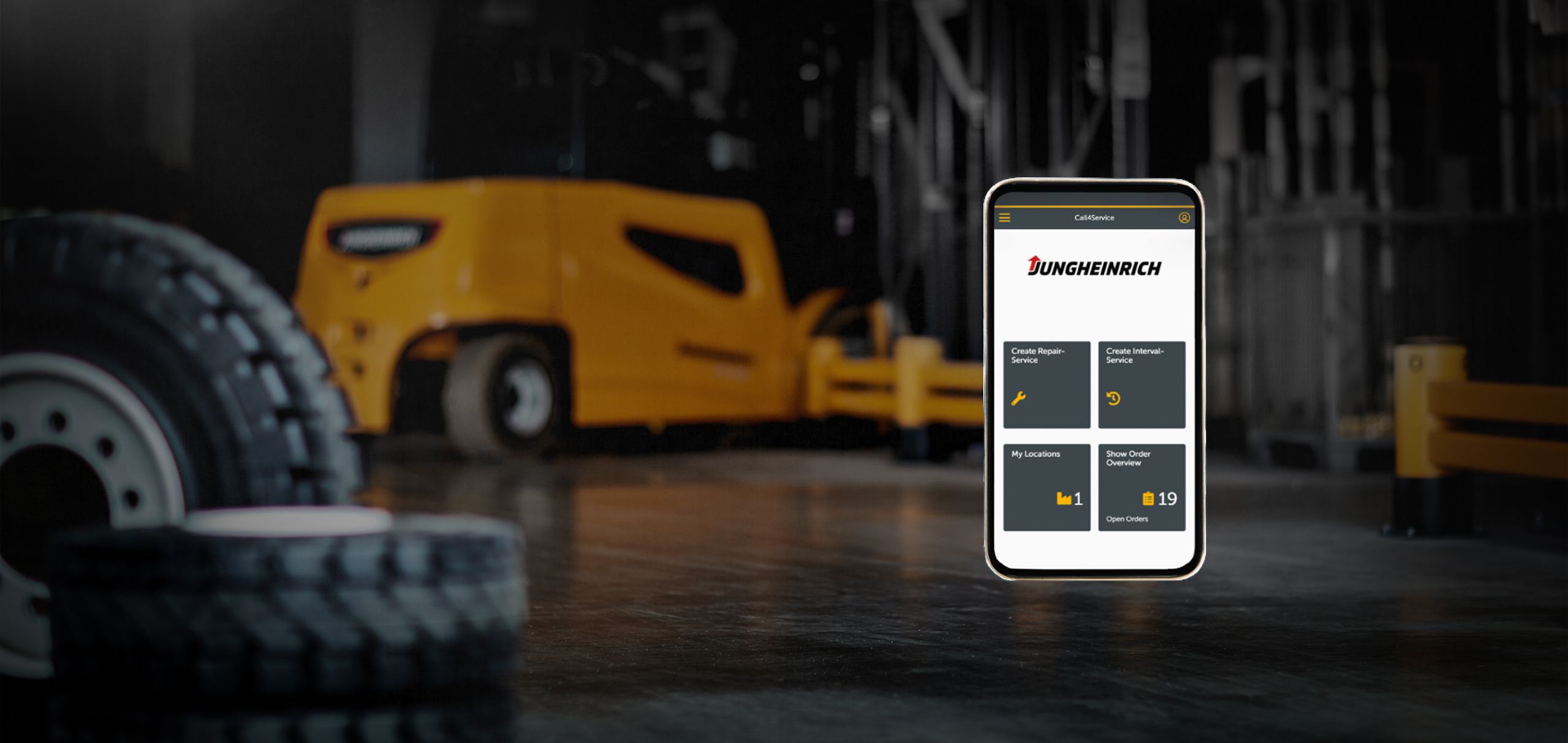 Call4Service die kostenlose ServiceApp von Jungheinrich