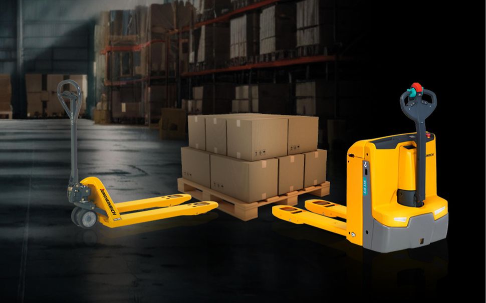 Handpallettruck of elektrische transpallet Homepage