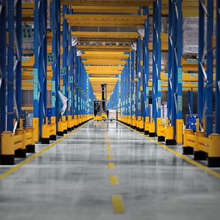 Jungheinrich reach truck på lageret hos Normal 