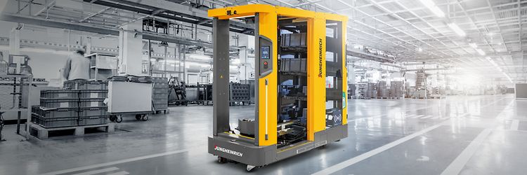 Mobile Robots - Behälter-Handling - Hero Picture