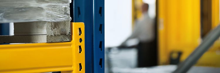 Nærbillede af højlager fra Jungheinrich