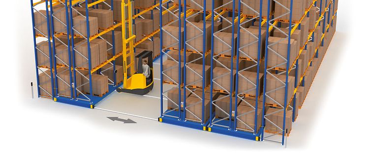 Bild pallsystem - mobile racking