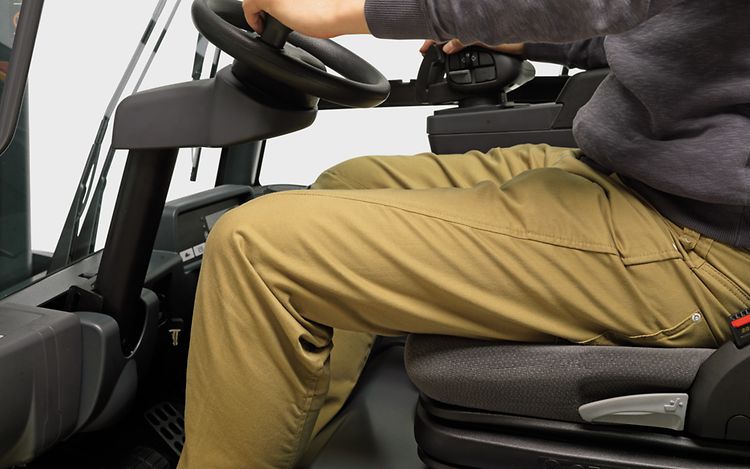 Truckstol nærbillede stol med fører