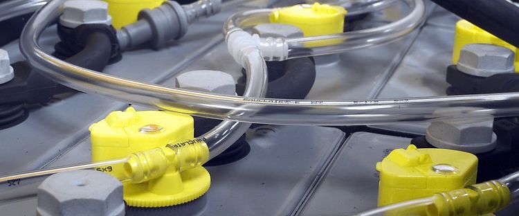 Jungheinrich batteri-påfyldningssystem