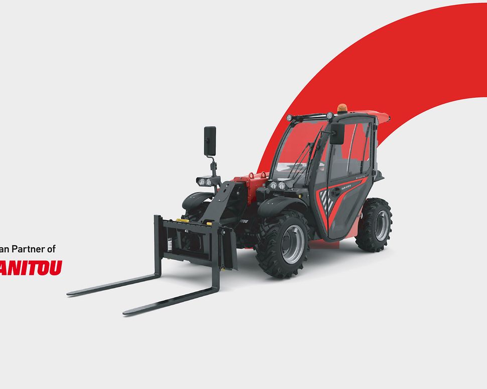 Manitou telehandler forklift truck
