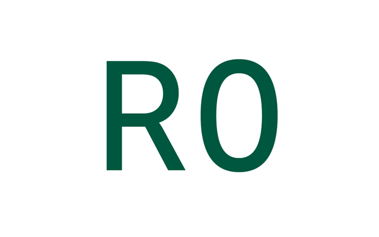 Grafik zeigt Bezeichnung „R0“ in grün.