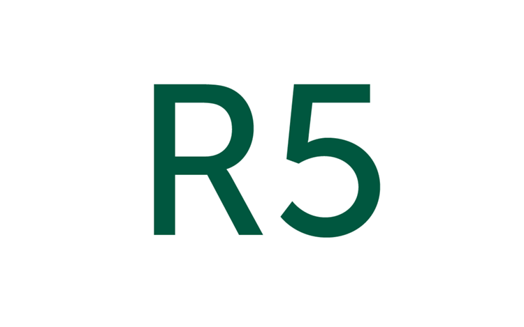 Graphic shows designation ‘R5’ in green.