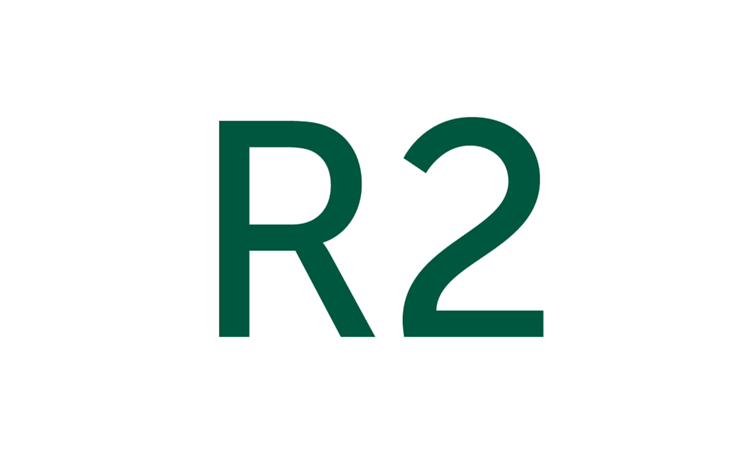 Graphic shows designation ‘R2’ in green.