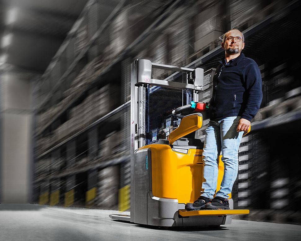 Stage Unused Forklifts with Li-Ionen