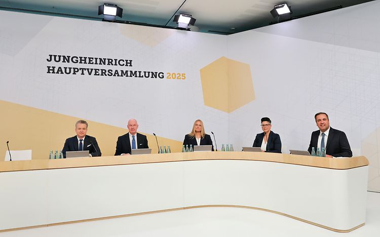 The Management Board of Jungheinrich AG at the Annual General Meeting in 2025