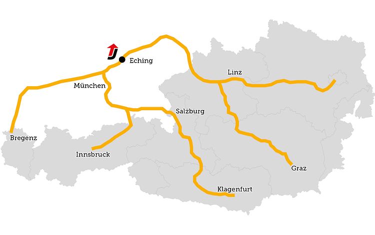 Anreise Eching