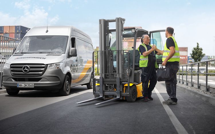 Jungheinrich vehicles at Werner & Mertz